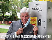 Netto testet ersten Maskomat in München mit Frederic Meisner - Vorstellung in der Netto Filiale Bodenseestraße (©foto: Martin Schmitz)
